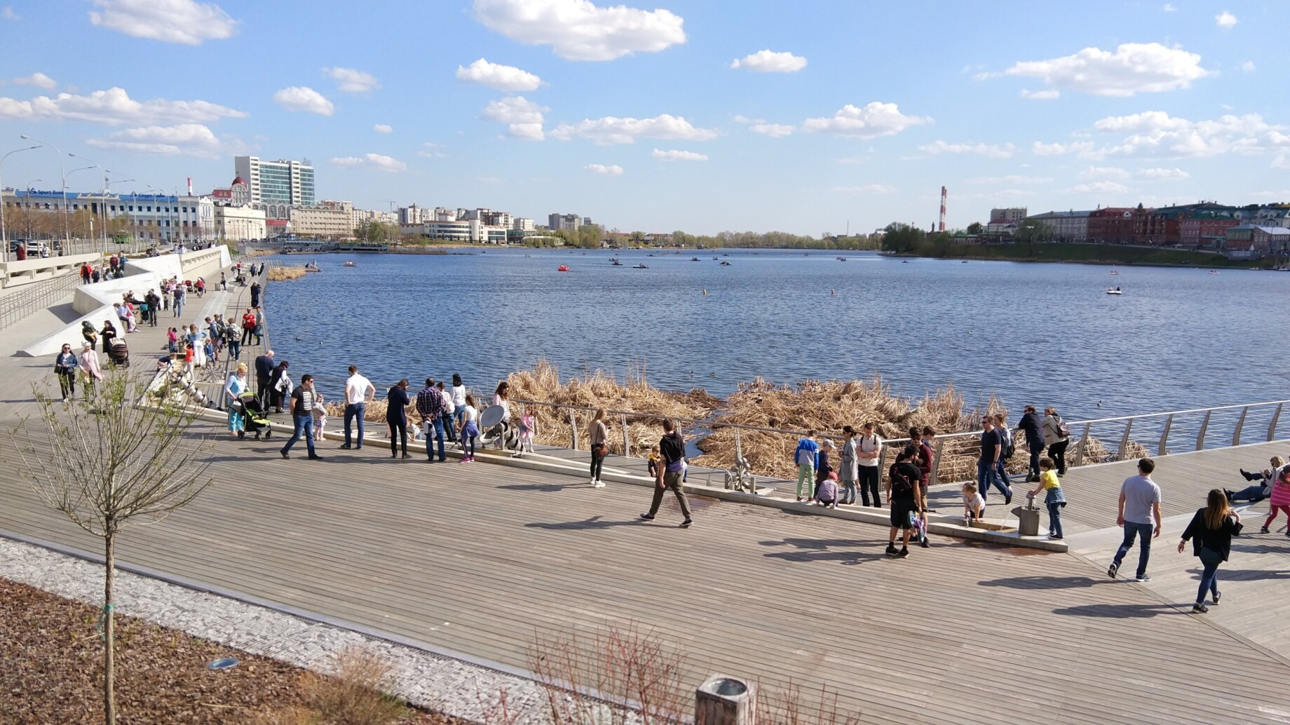 Водная площадка на набережной озера Кабан в&nbsp;Казани