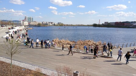 Водная площадка на набережной озера Кабан в&nbsp;Казани